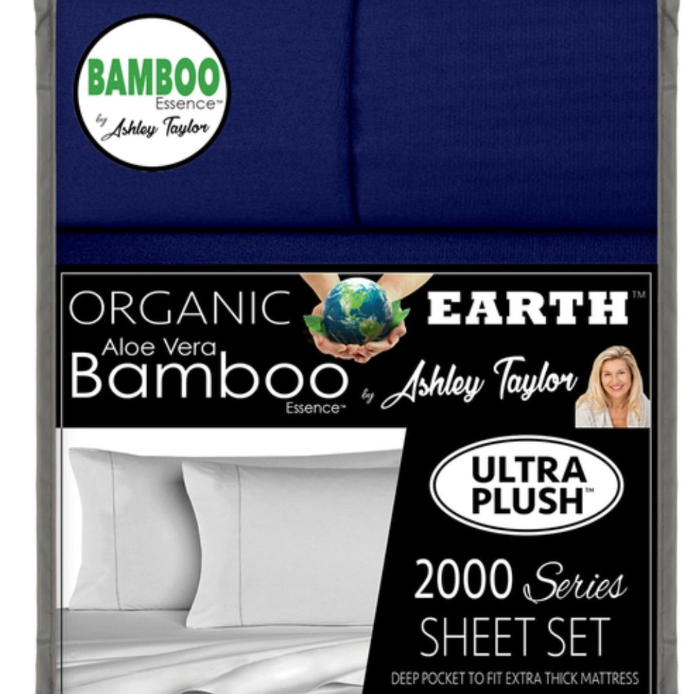 Organic Earth Bamboo Essence by Ashley Taylor 2000 series King Size bed sheets